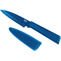 KUHN RIKON- Cuchillo de cocina antiadherente con funda de seguridad Colori +- 19 cm- Azul